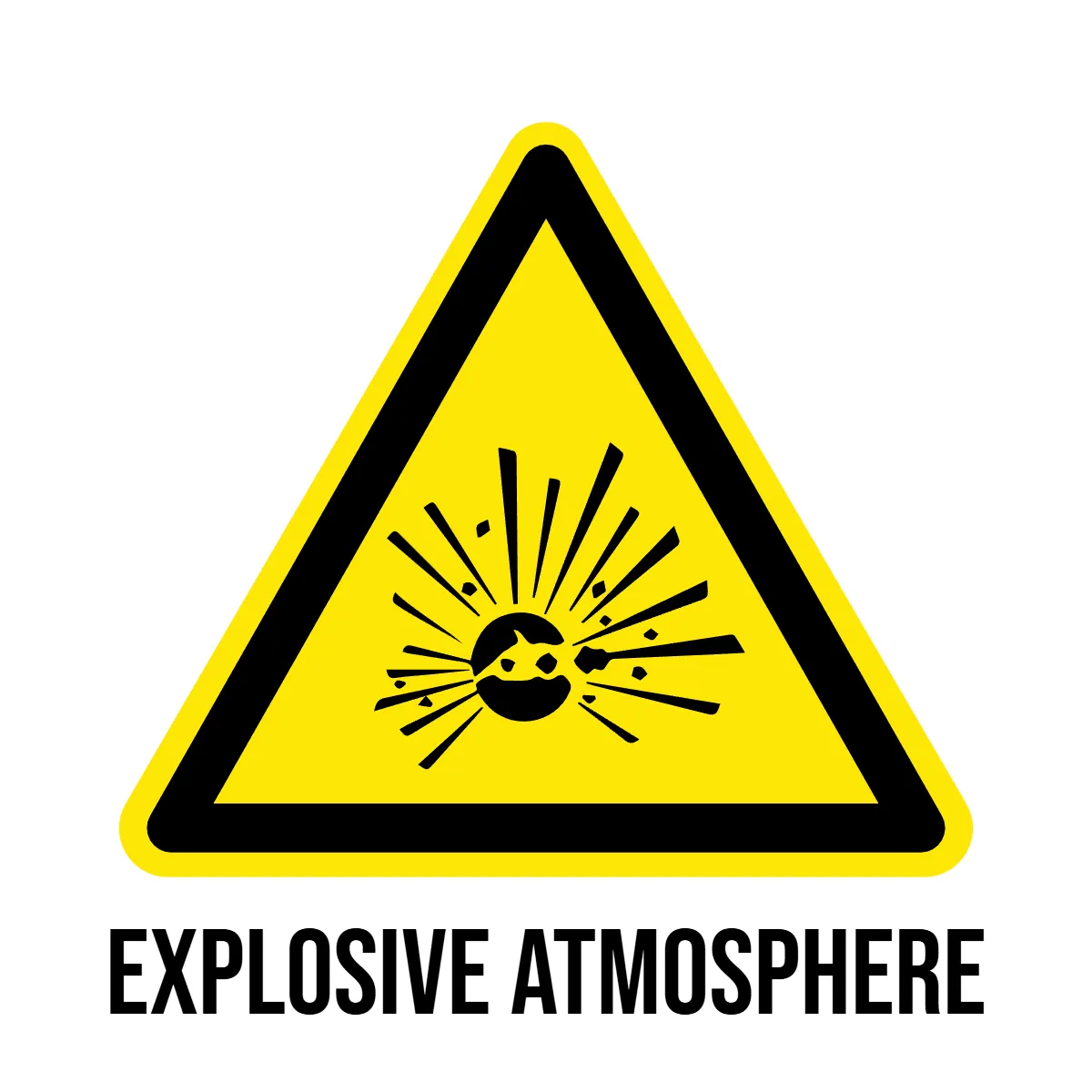 Free Explosive Atmosphere Hazard Sign Template to Edit Online