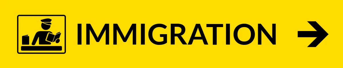 Free Immigration Airport Sign Template to Edit Online
