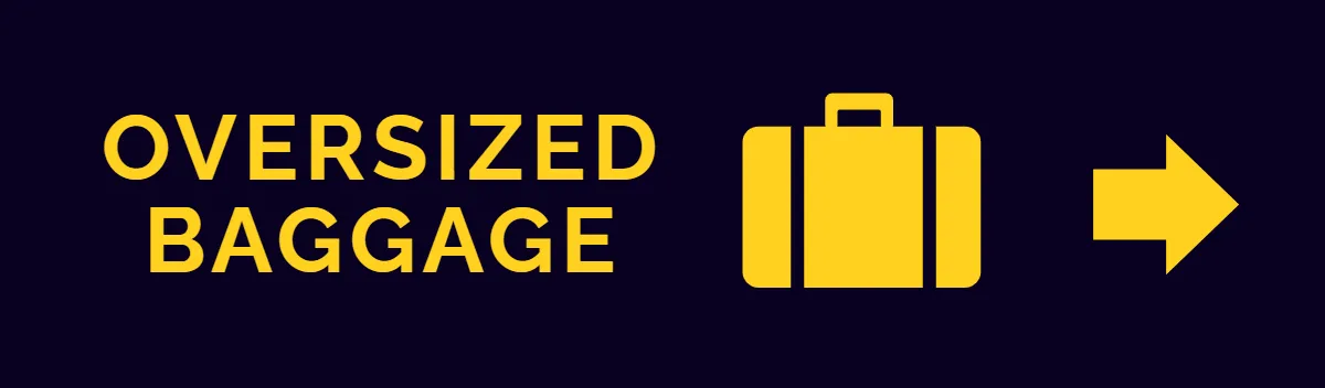 Free Oversized Baggage Airport Sign Template to Edit Online