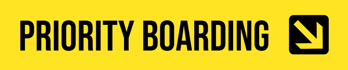 Free Priority Boarding Airport Sign Template to Edit Online