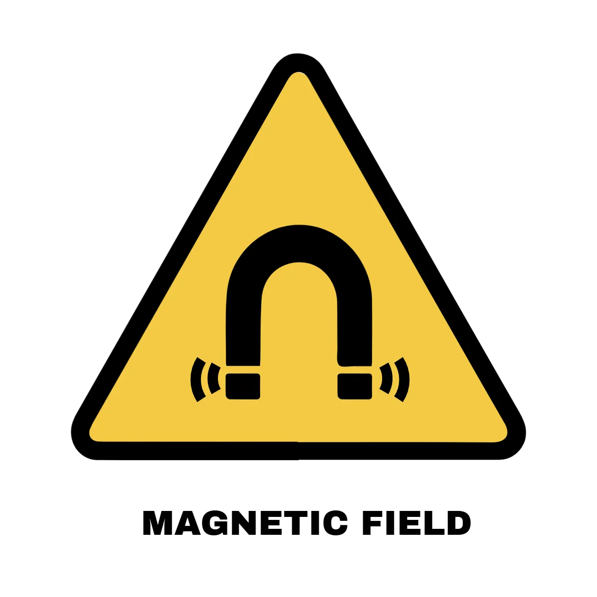 Free Magnetic Field Hazard Sign Template to Edit Online