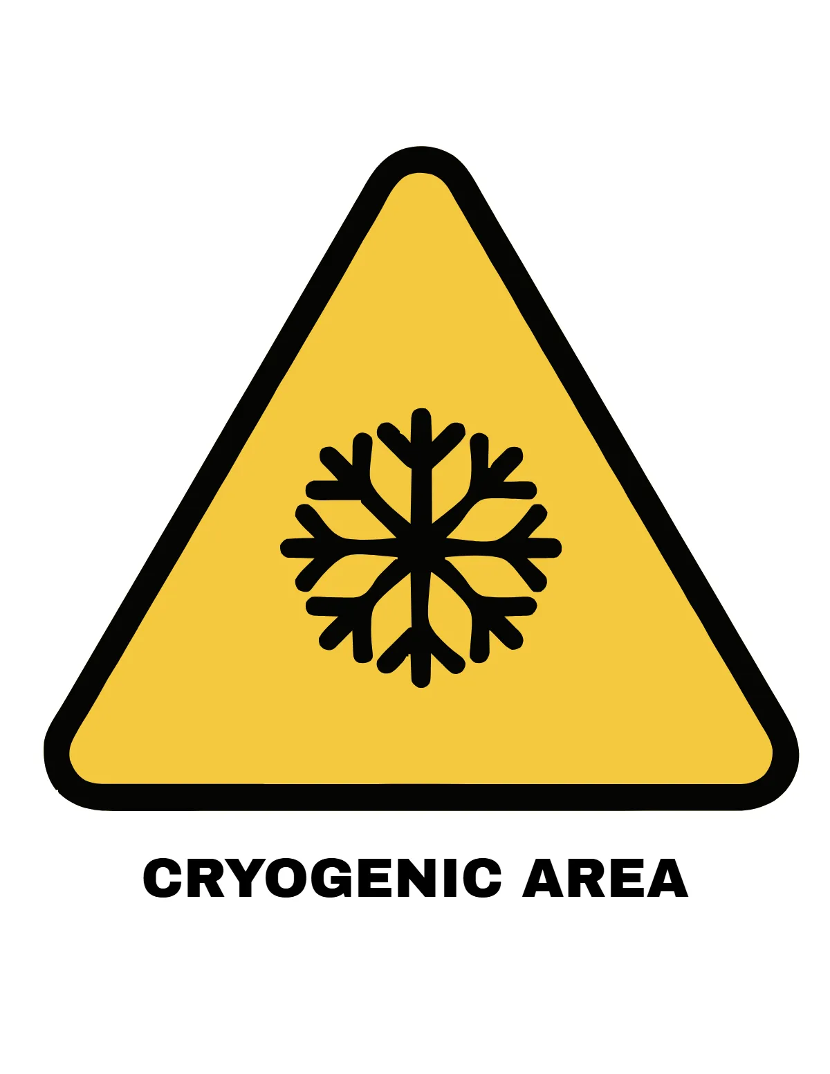 Free Cryogenic Area Hazard Sign Template to Edit Online