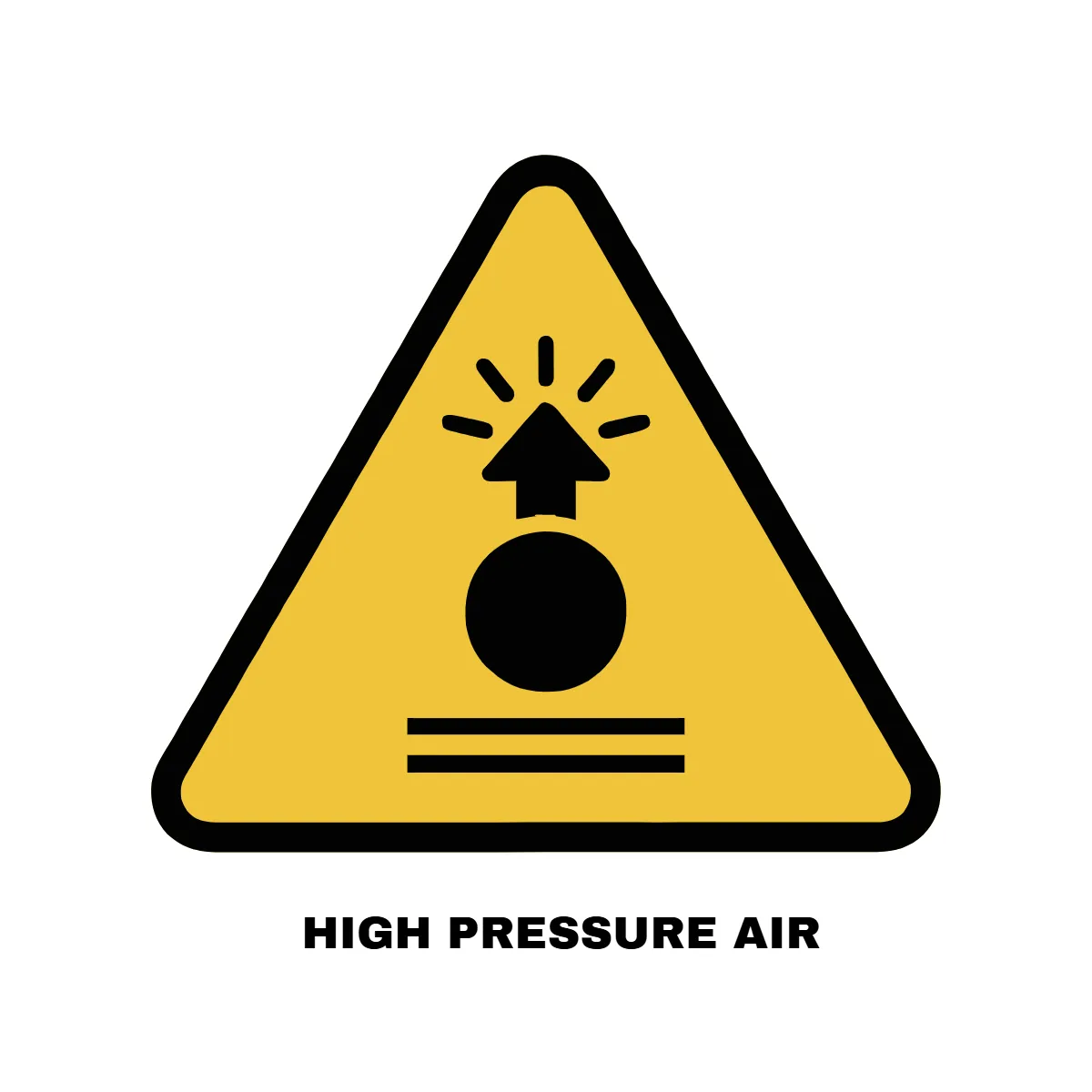 Free High Pressure Air Hazard Sign Template to Edit Online