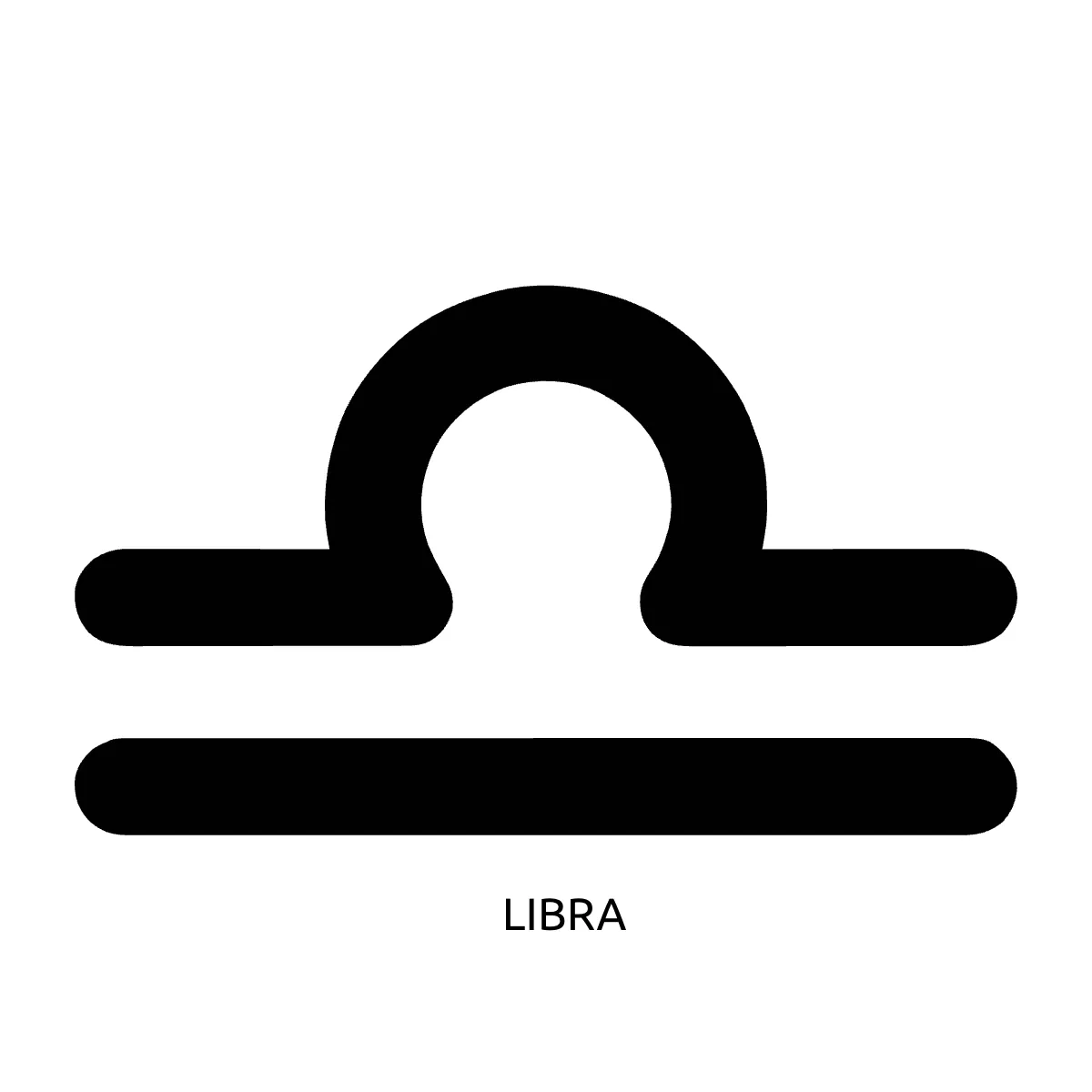 Free Libra Zodiac Symbol Sign Template to Edit Online