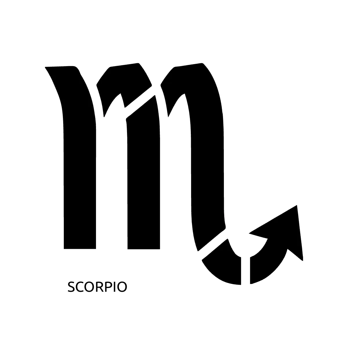 Free Scorpio Zodiac Symbol Sign Template to Edit Online