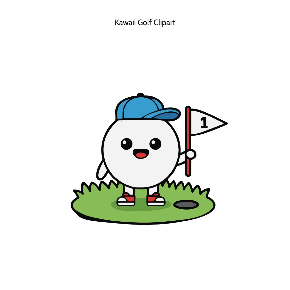 Kawaii Golf Clipart
