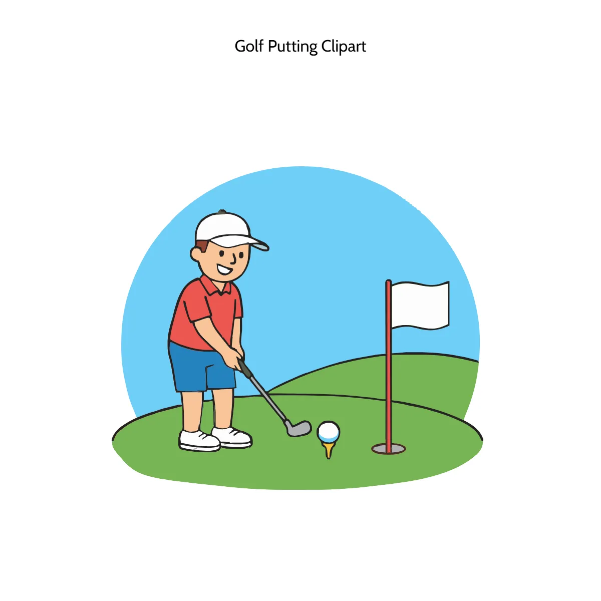 Free Golf Putting Clipart Template to Edit Online Free Golf Putting Clipart Template to Edit Online