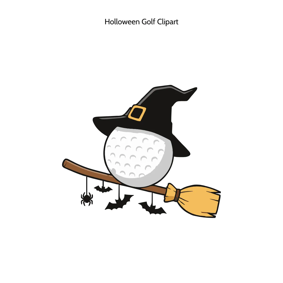 Holloween Golf Clipart