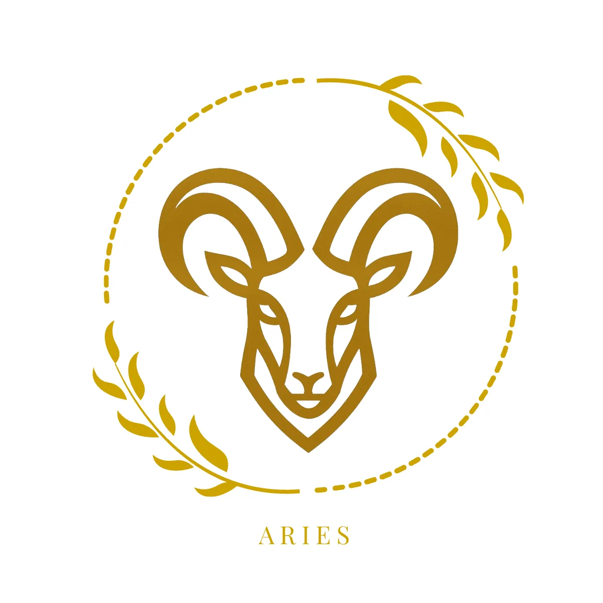 Free Aries Zodiac Emblem Sign Template to Edit Online