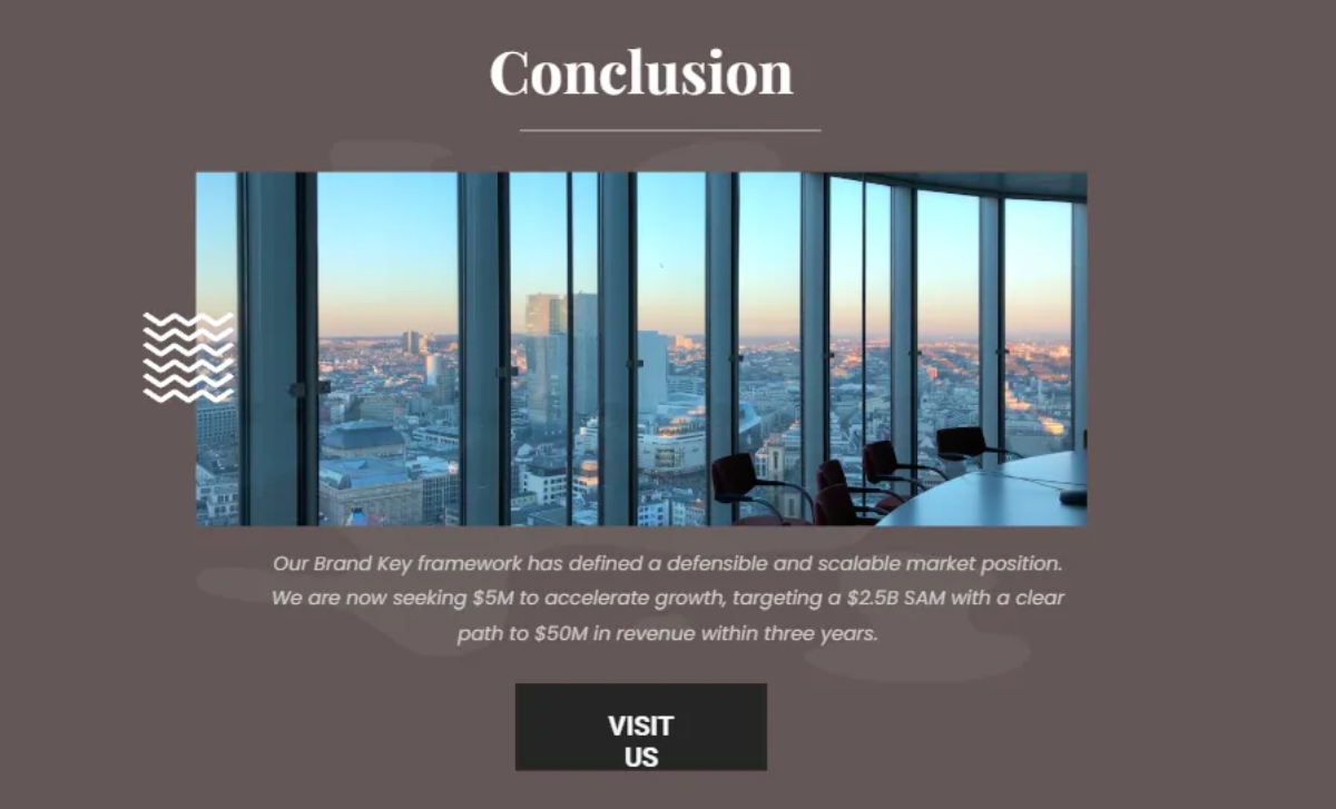 Free Brand Key Pitch Deck Template to Edit Online