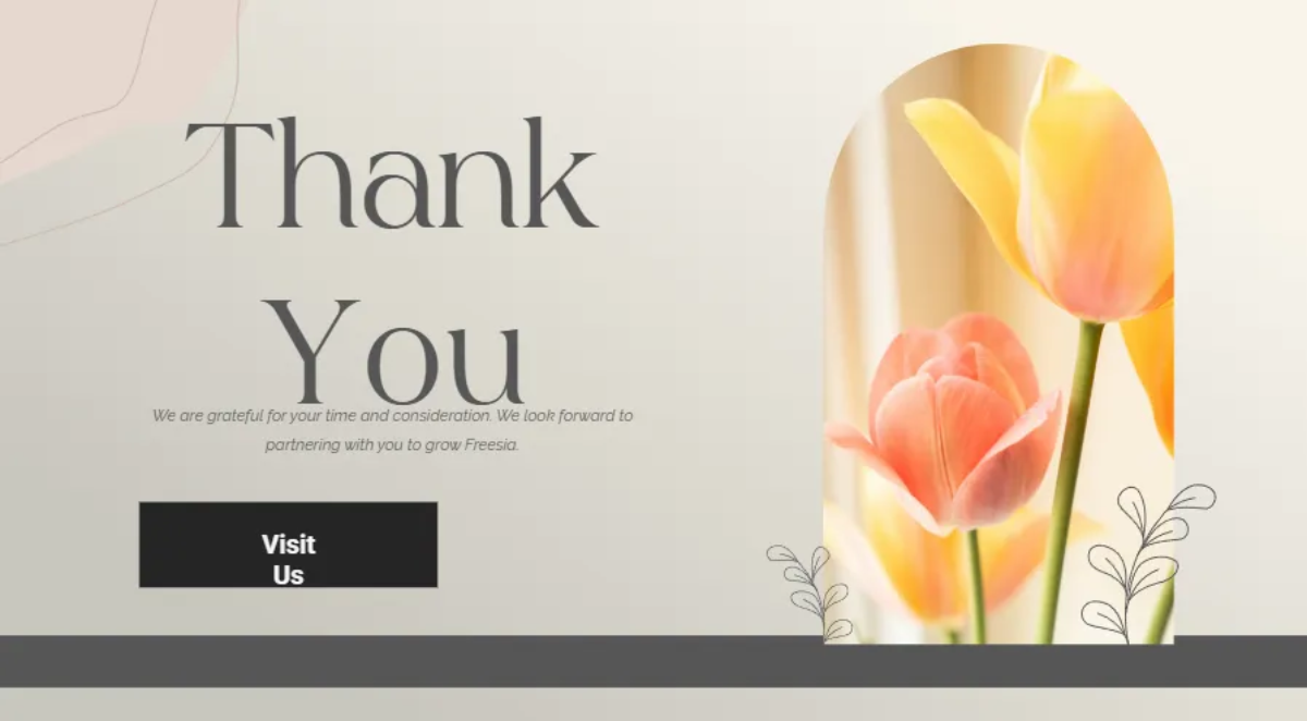 Freesia Pitch Deck Template to Edit Online