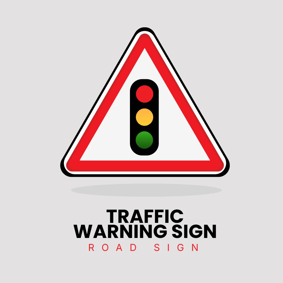 Free Road Sign Traffic Light Clip Art Template to Edit Online