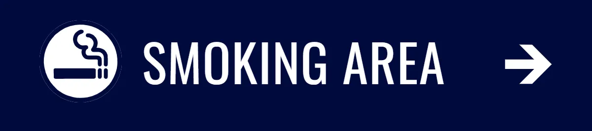 Smoking Area Airport Sign Template