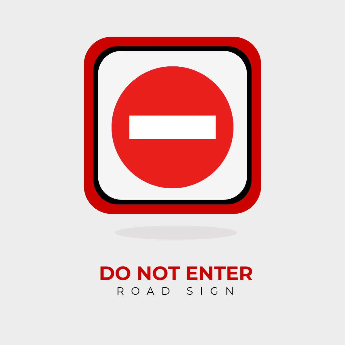 Road Sign Do Not Enter Clip Art Template