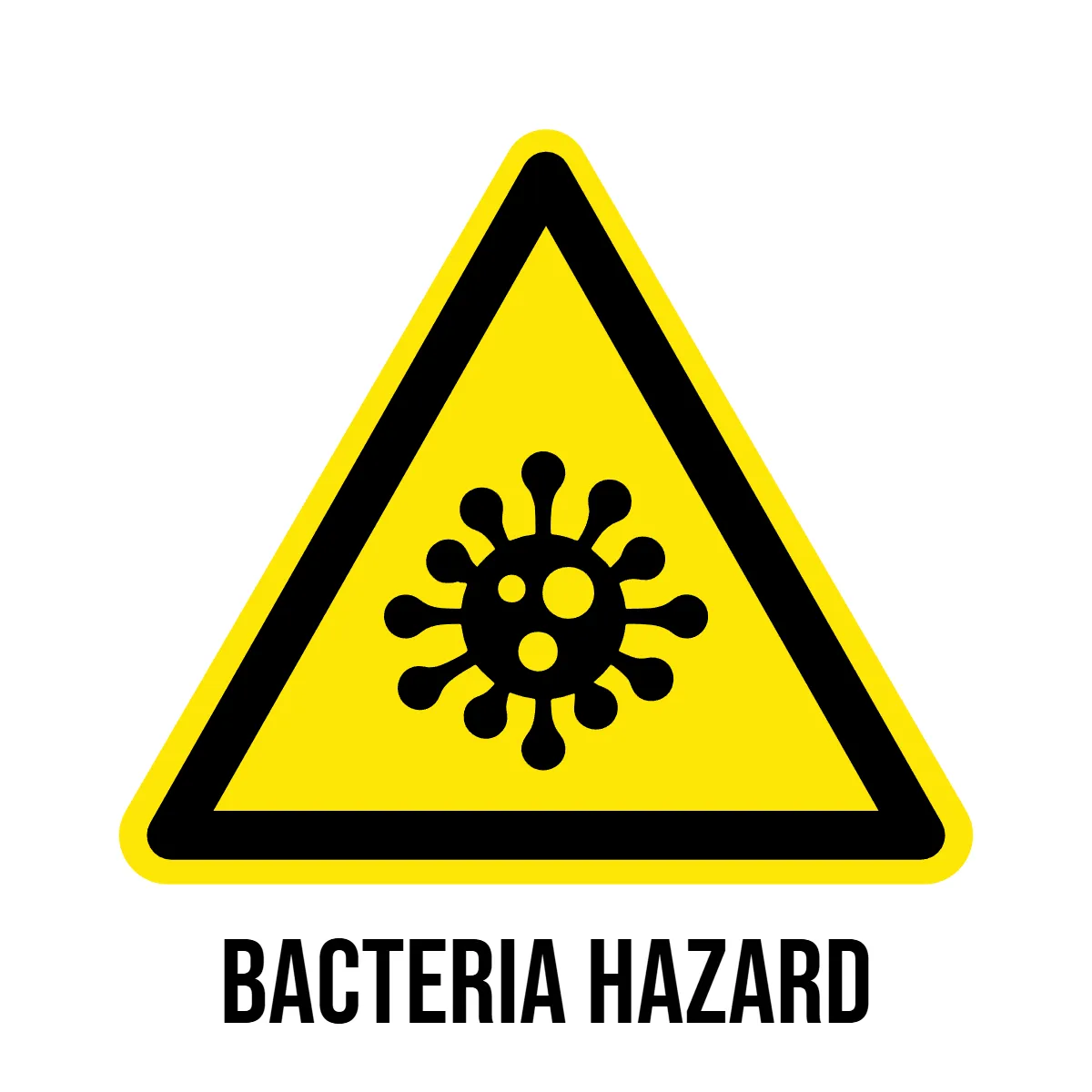 Bacteria Hazard Sign Template