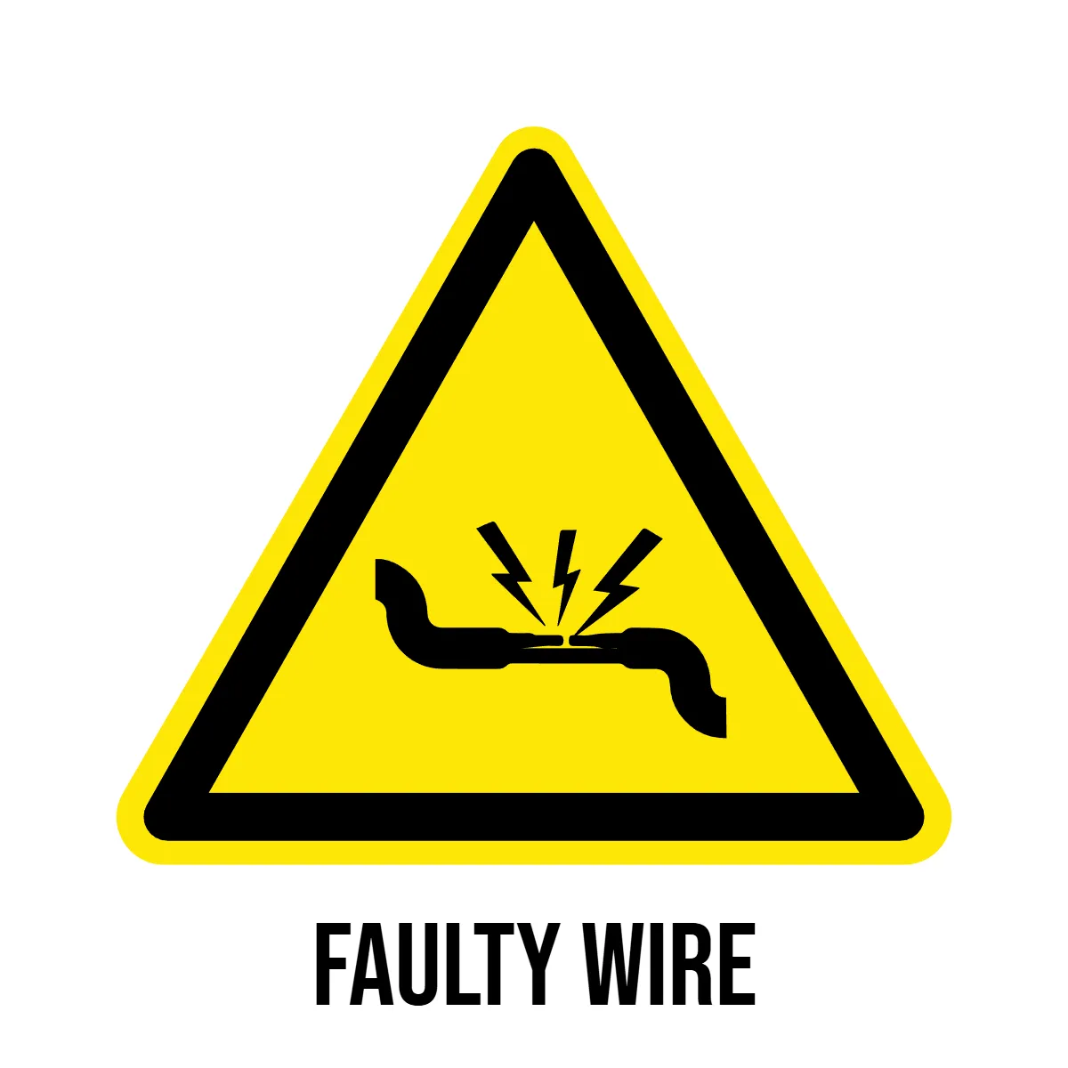 Faulty Wiring Hazard Sign Template