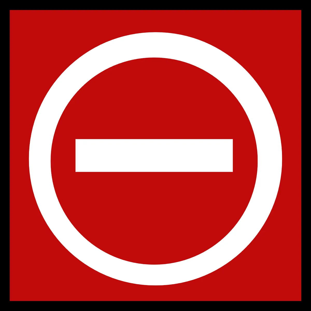 Free No Entry Airport Sign Template to Edit Online