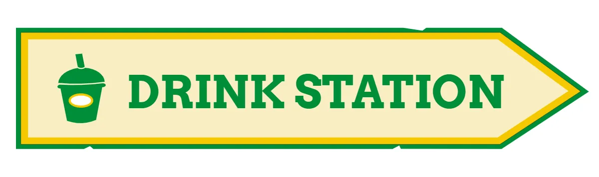 Drink Station Amusement Park Sign Template