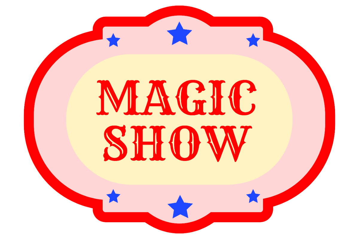 Magic Show Amusement Park Sign Template
