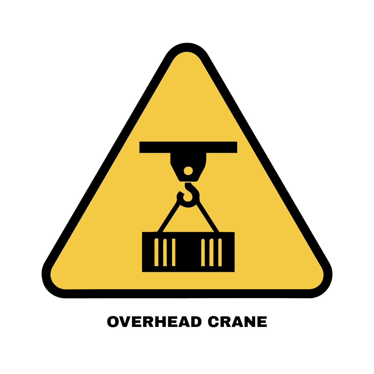 Free Overhead Crane Operation Hazard Sign Template to Edit Online