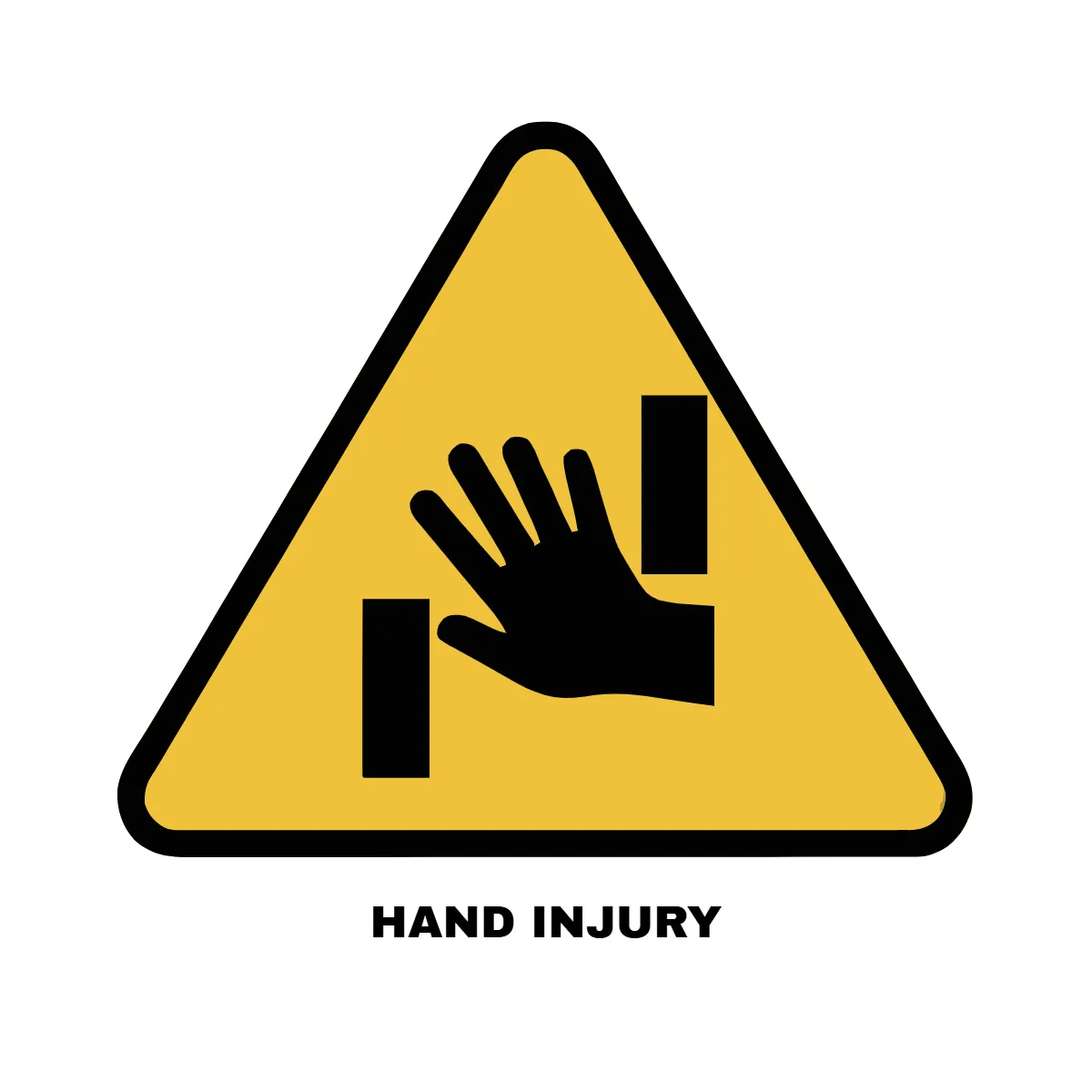 Hand Injury Hazard Sign Template
