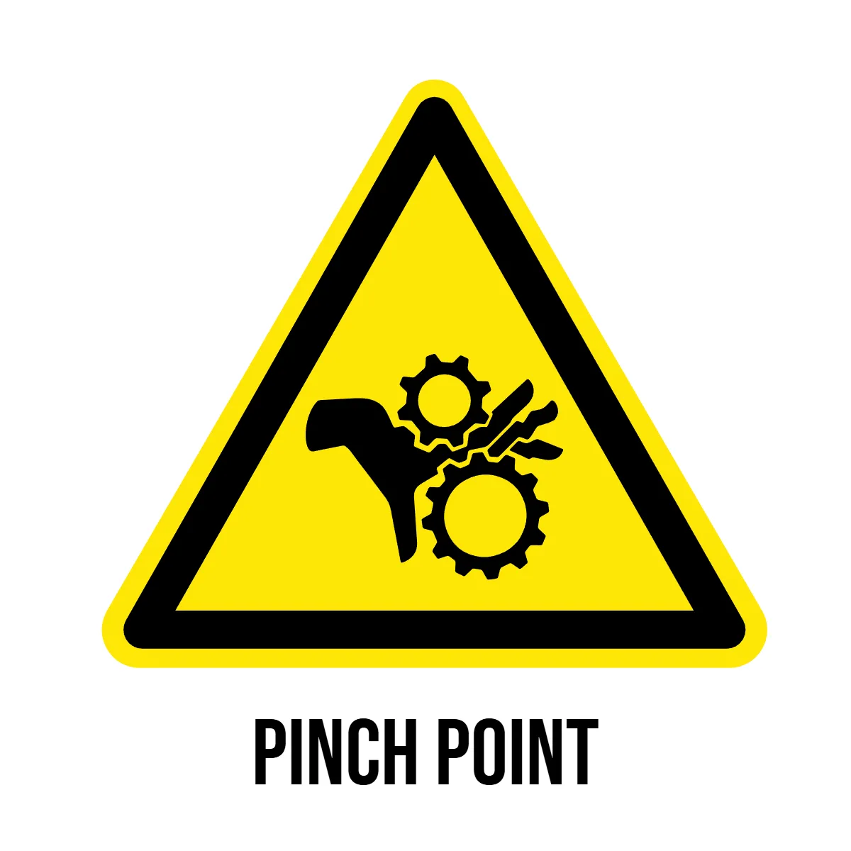 Pinch Point Hazard Sign Template