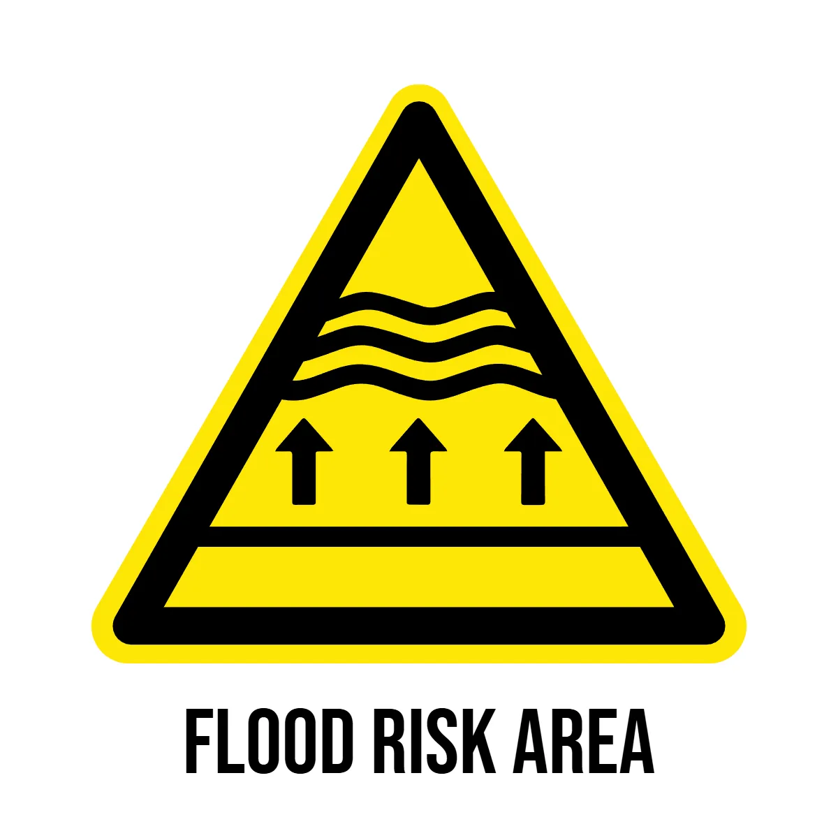 Flood Risk Hazard Sign Template