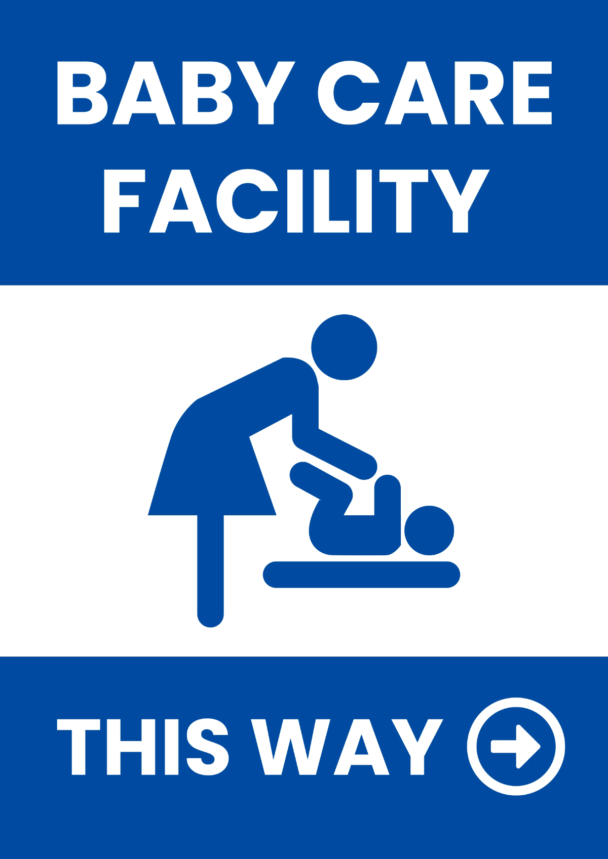 Free Baby Care Theme Park Sign Template to Edit Online