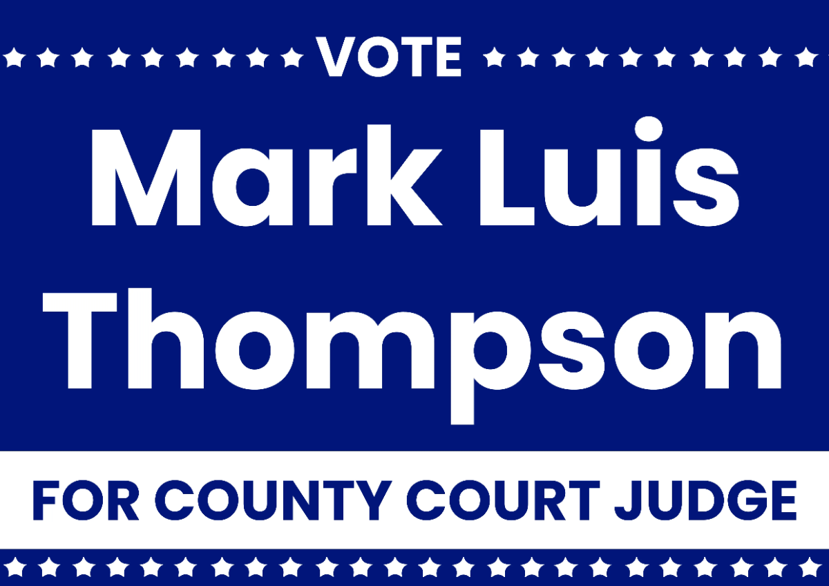 Free Vote For Judge Political Sign Template to Edit Online