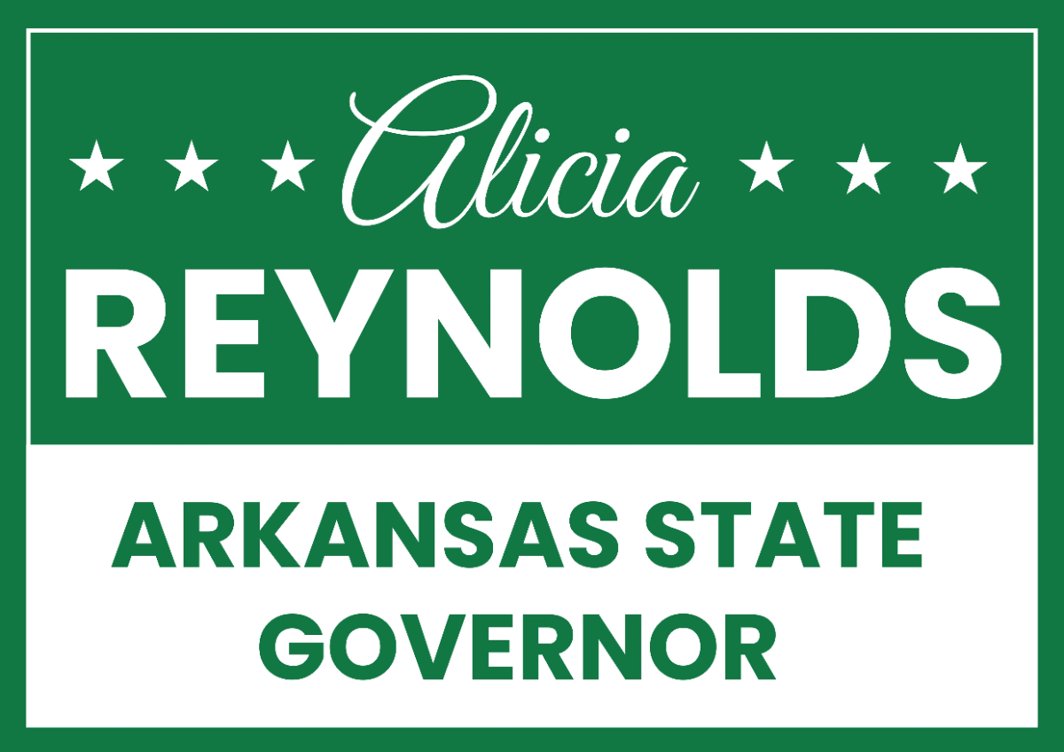 Free Governor Political Sign Template to Edit Online