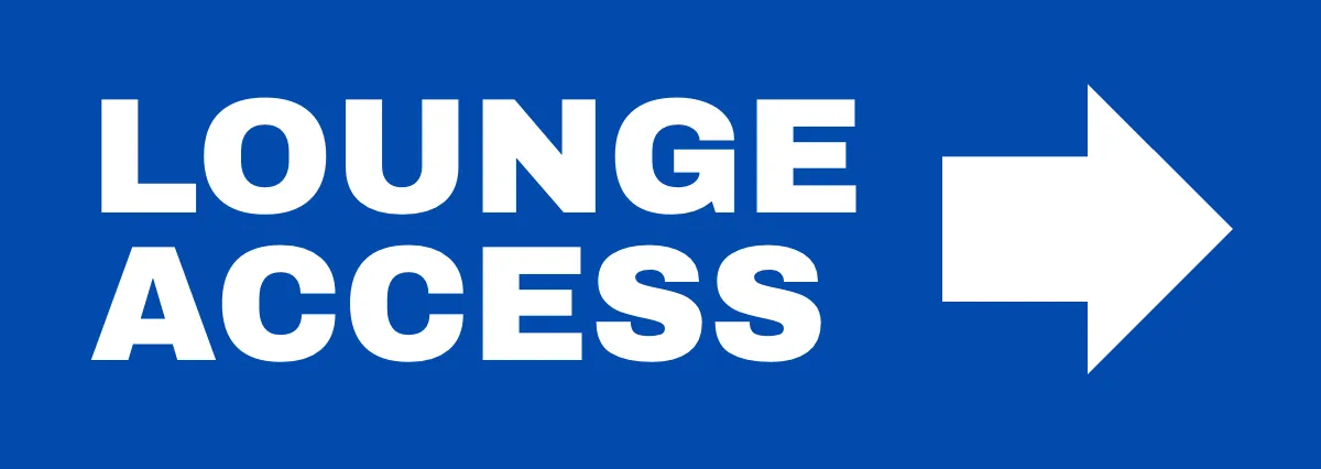Lounge Access Airport Sign Template