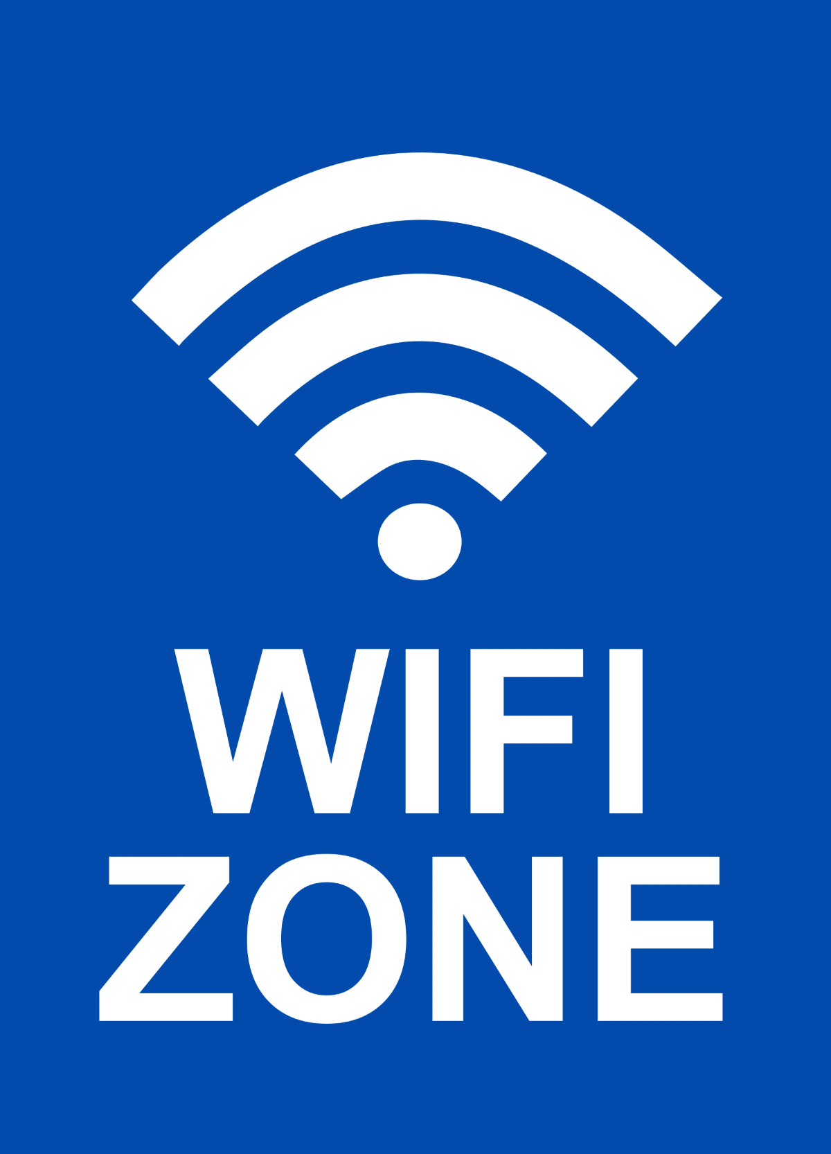 Airport Wi-Fi Airport Sign Template