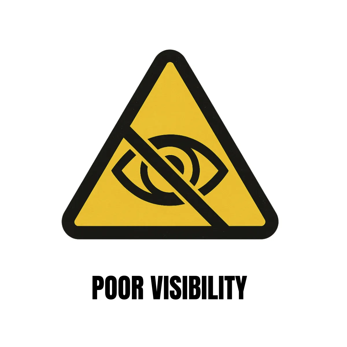 Free Poor Visibility Hazard Sign Template to Edit Online