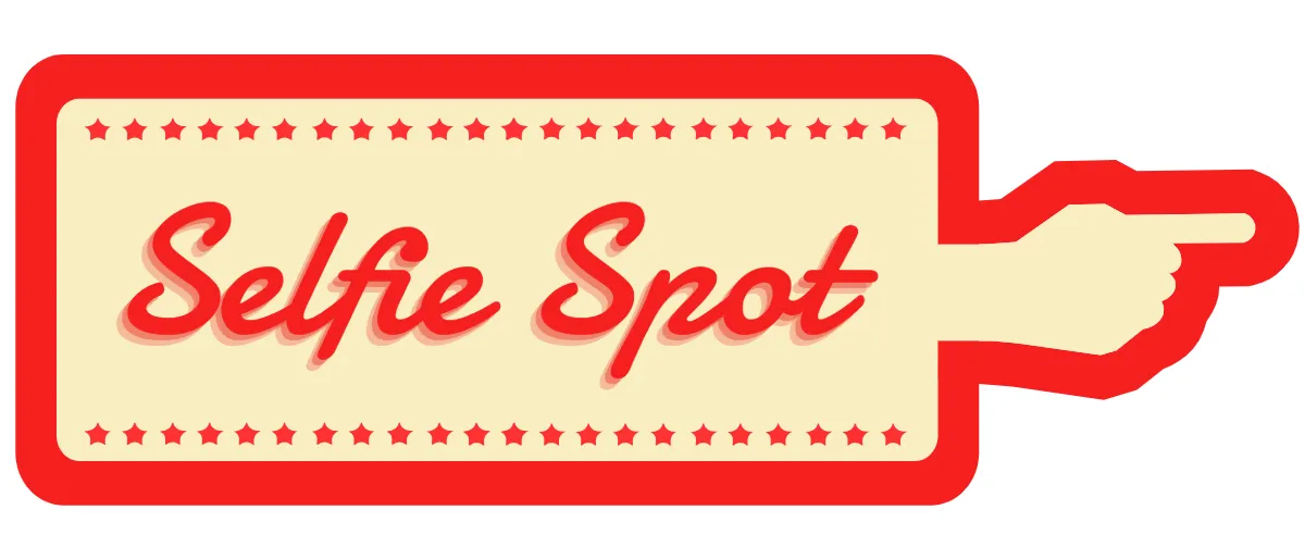 Selfie Spot Theme Park Sign Template