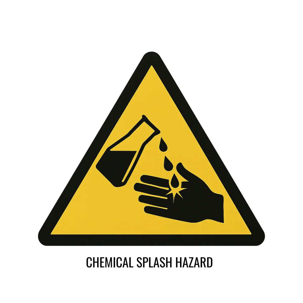 Free Chemical Splash Hazard Sign Template to Edit Online
