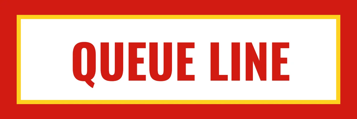 Free Queue Line Amusement Park Sign Template to Edit Online