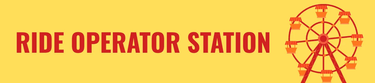 Free Ride Operator Station Amusement Park Sign Template to Edit Online