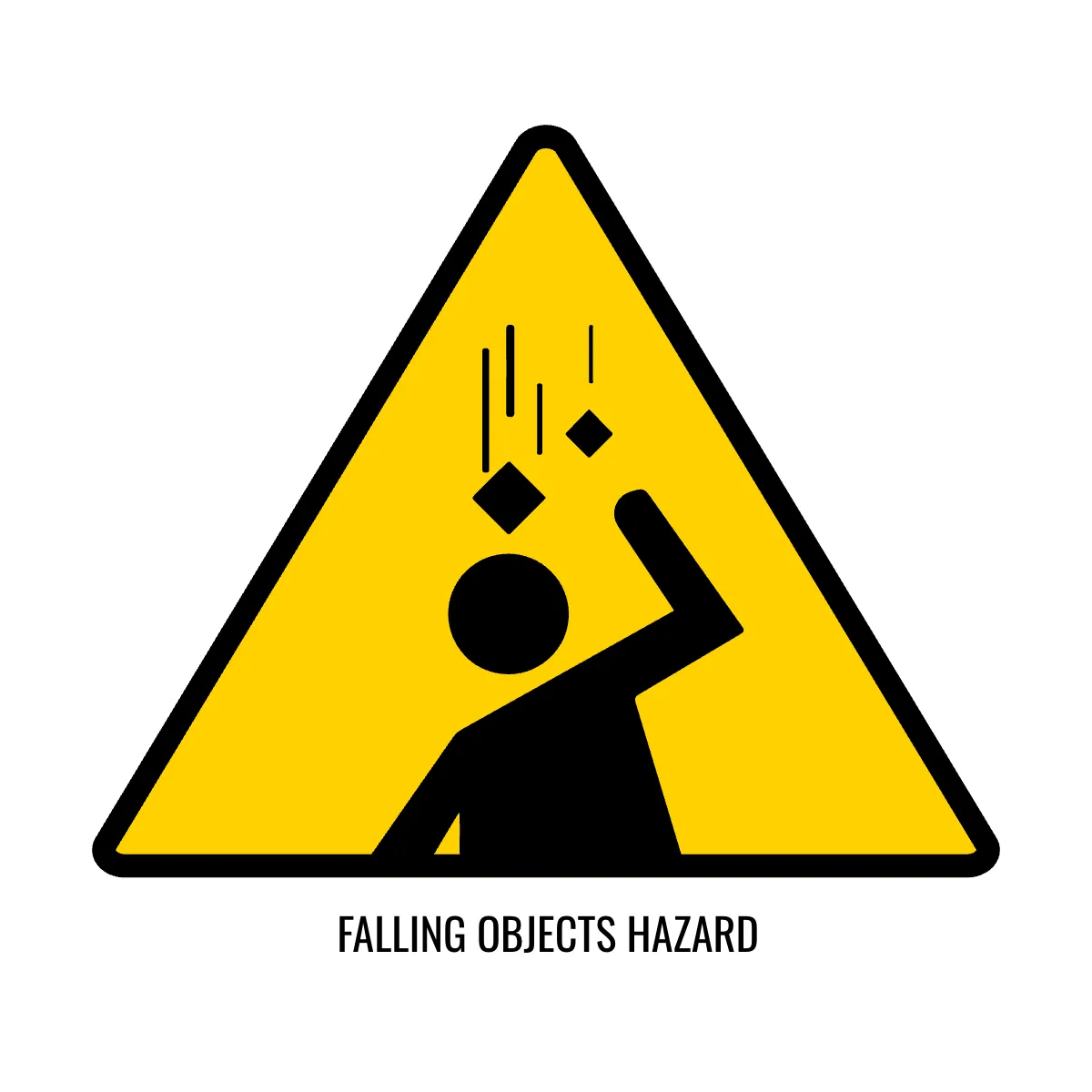 Falling Objects Hazard Sign Template