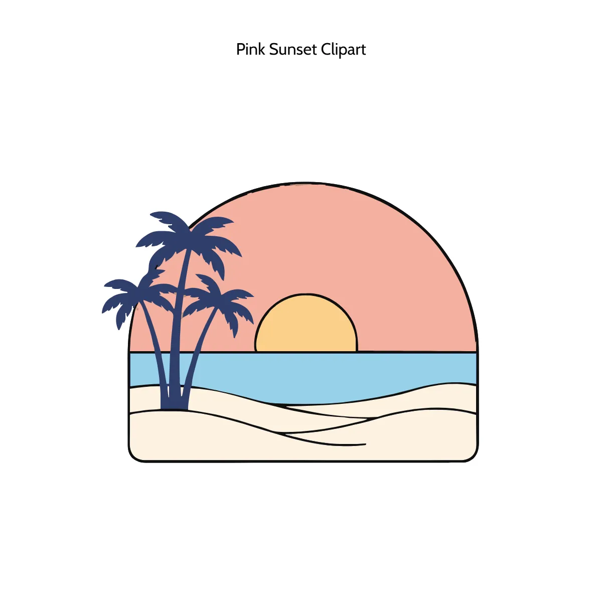 Free Pink Sunset Clipart Template to Edit Online Free Pink Sunset Clipart Template to Edit Online