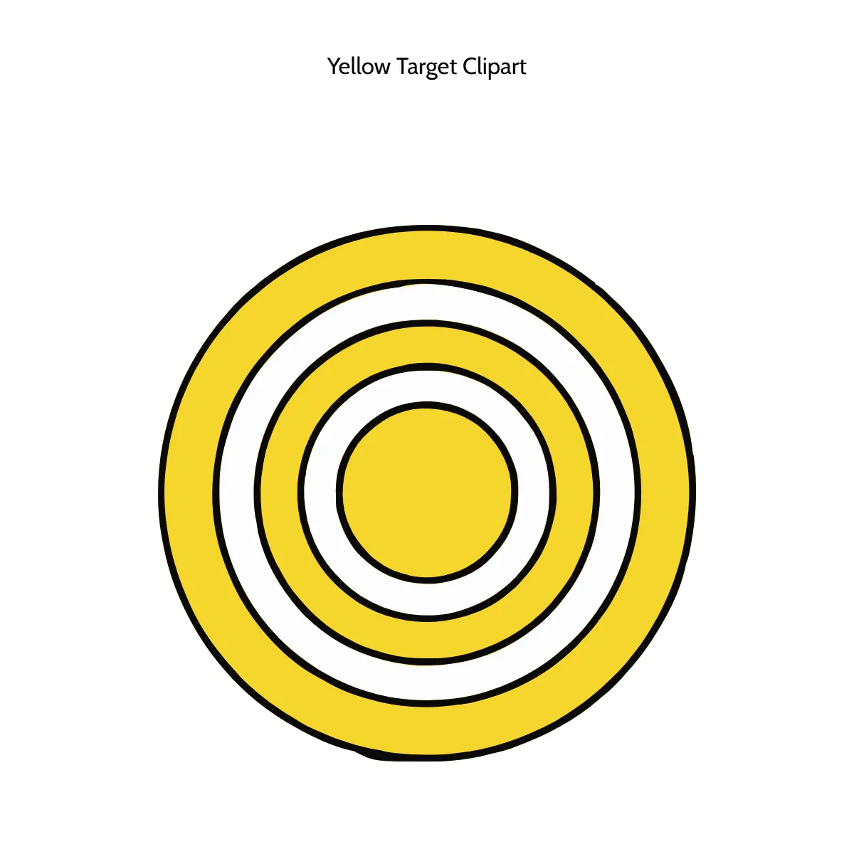 Yellow Target Clipart
