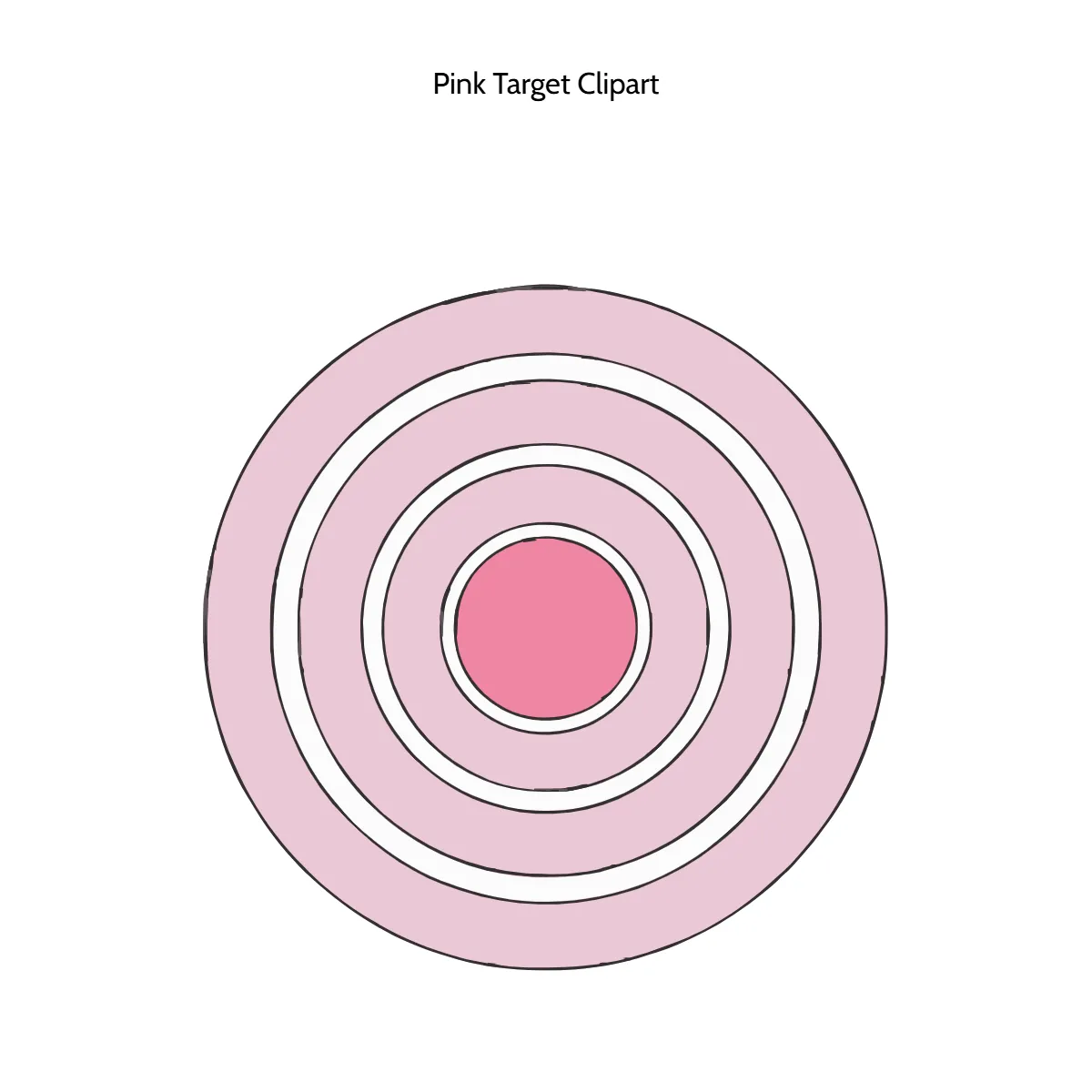 Pink Target Clipart