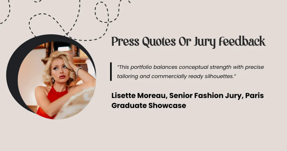 Free Fashion Designer Portfolio Slides Template to Edit Online