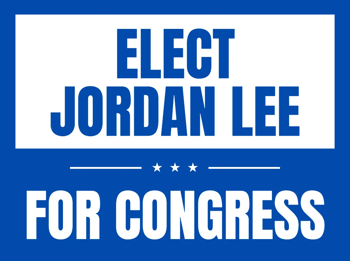 For Congress Political Sign Template