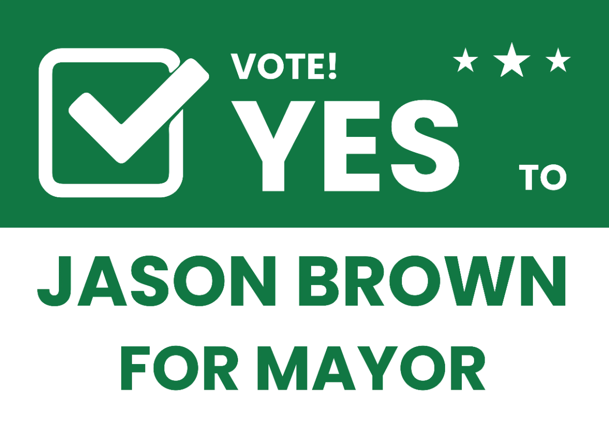 Free Minimalist Political Yard Sign Template to Edit Online