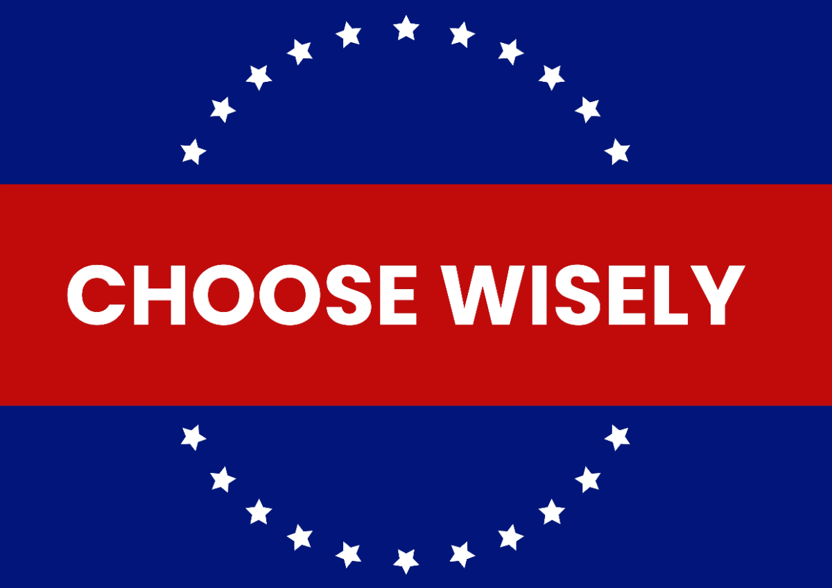 Free Choose Wisely Political Sign Template to Edit Online