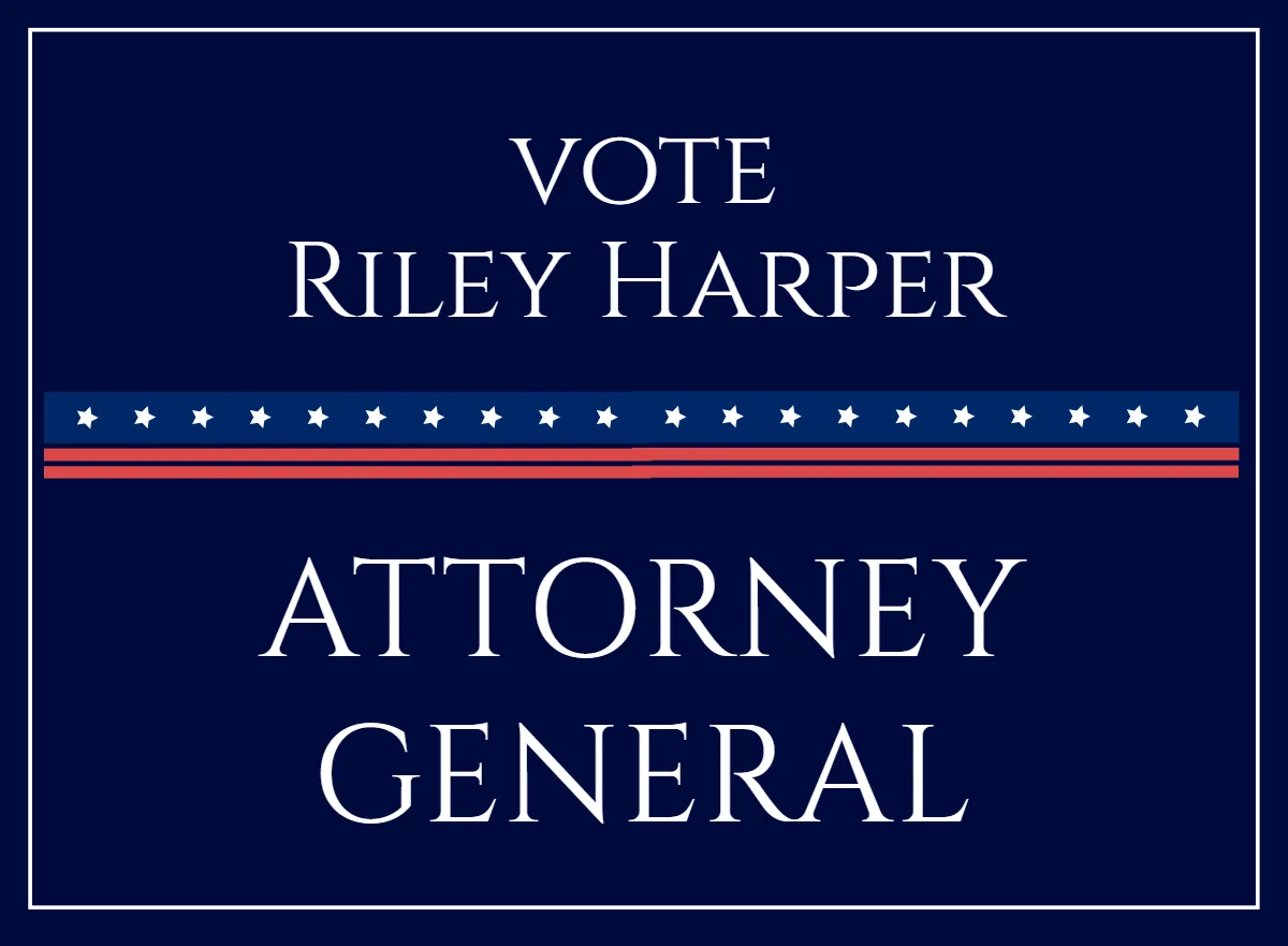 Attorney General Political Sign Template