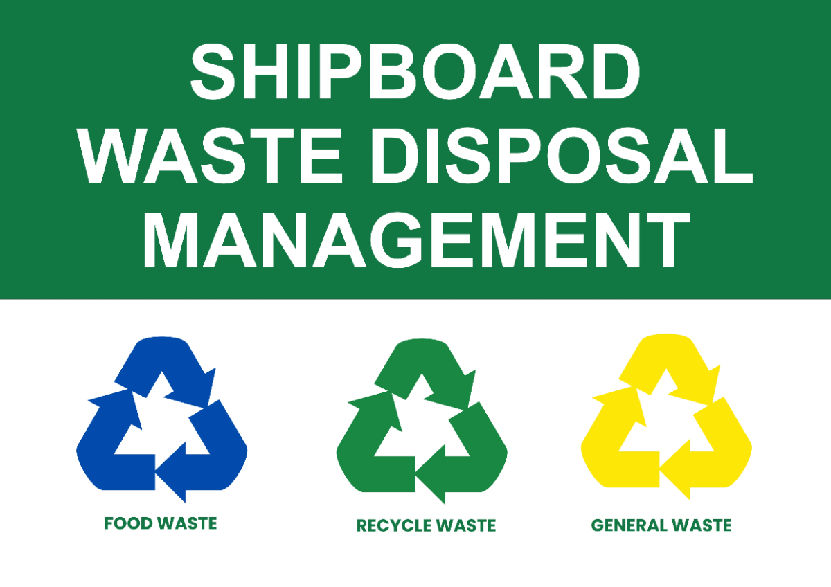 Waste Disposal Seaport Sign Template
