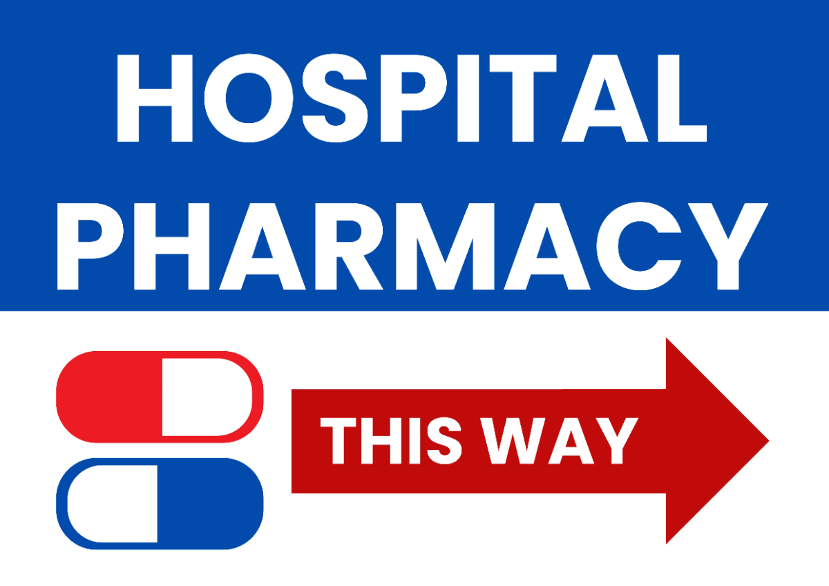 Pharmacy Medical Sign Template