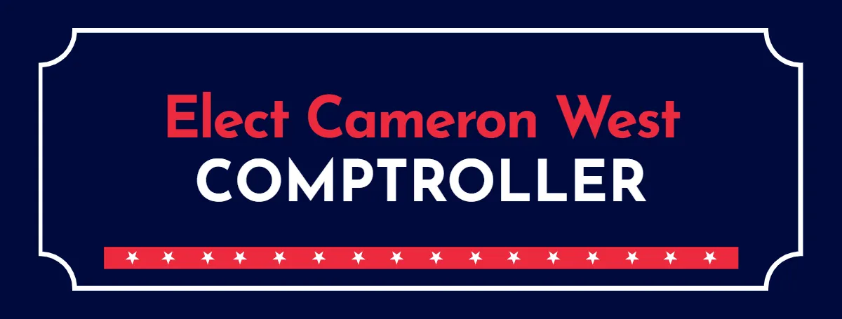 Comptroller Political Sign Template