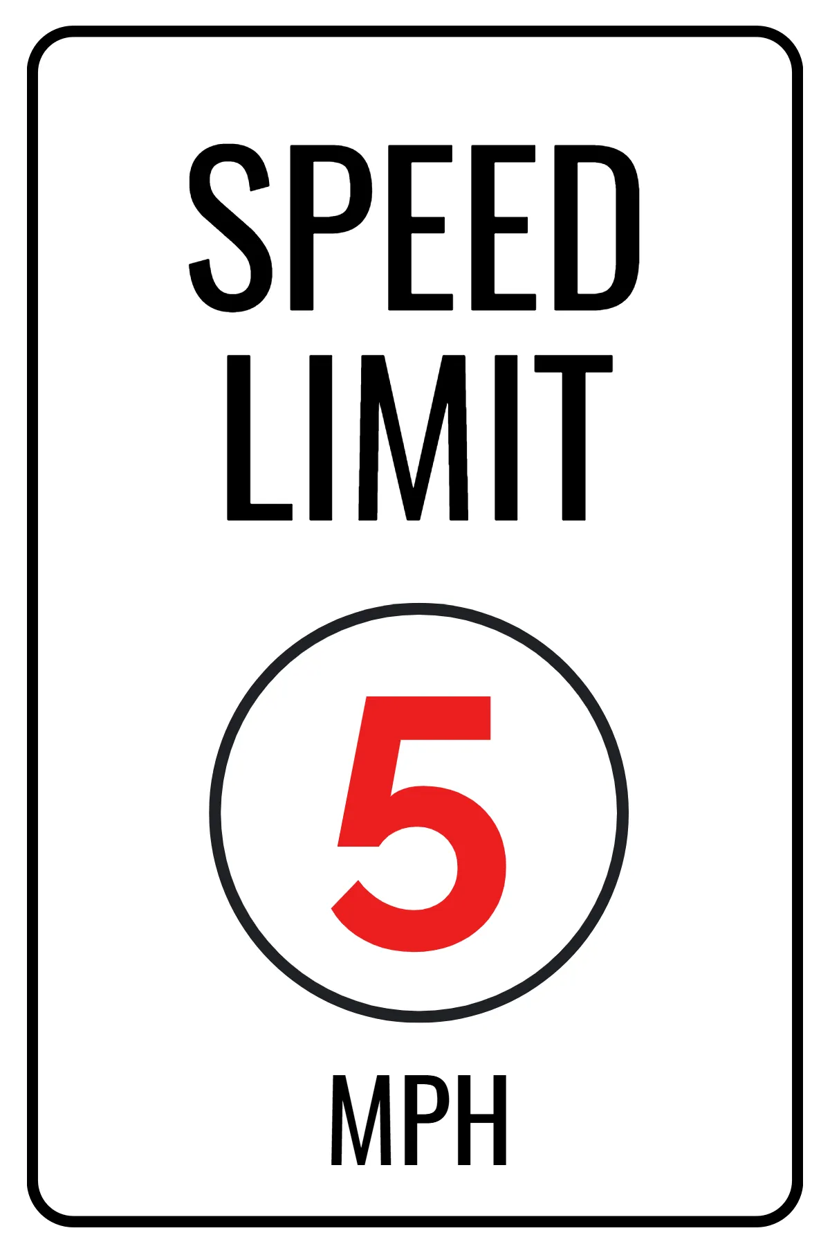 Speed Limit Zone Seaport Sign Template